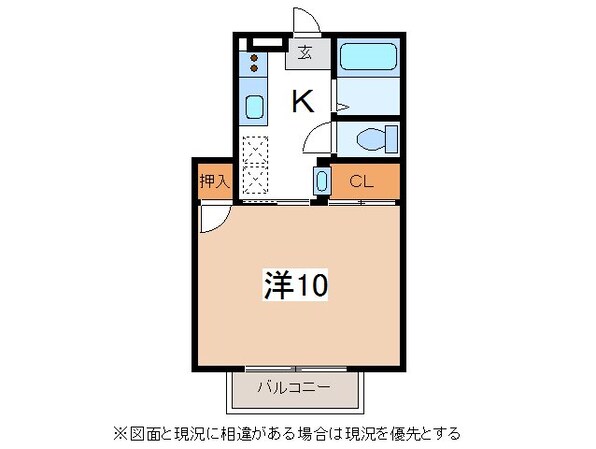 渚駅 徒歩18分 1階の物件間取画像